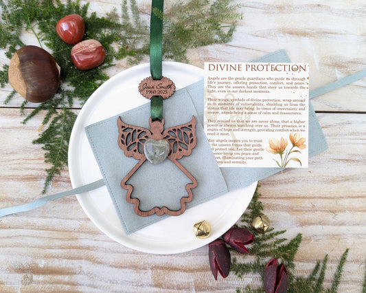 Guardian Angel Wooden Story Card With Crystal: product image 2