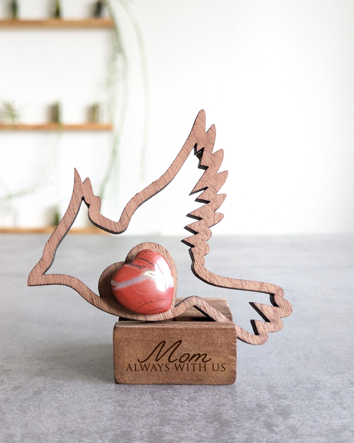Cardinal Memorial Wooden Story Card With Crystal: product image 10