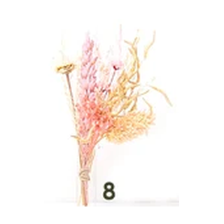 Bouquet 8, Pink dried flowers