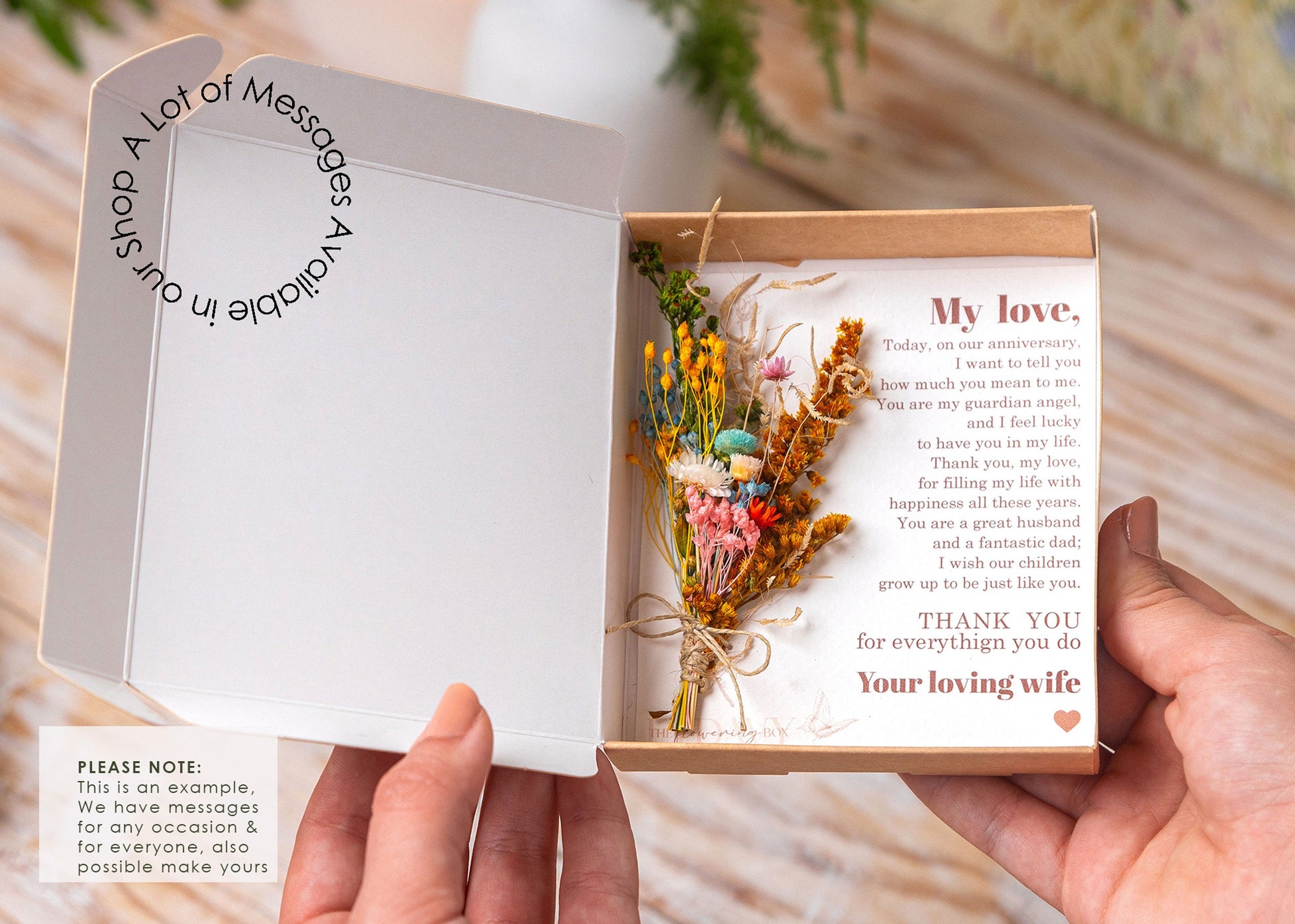 Boss Everyone Wishes They Had Dried Flower Card, product photo 9