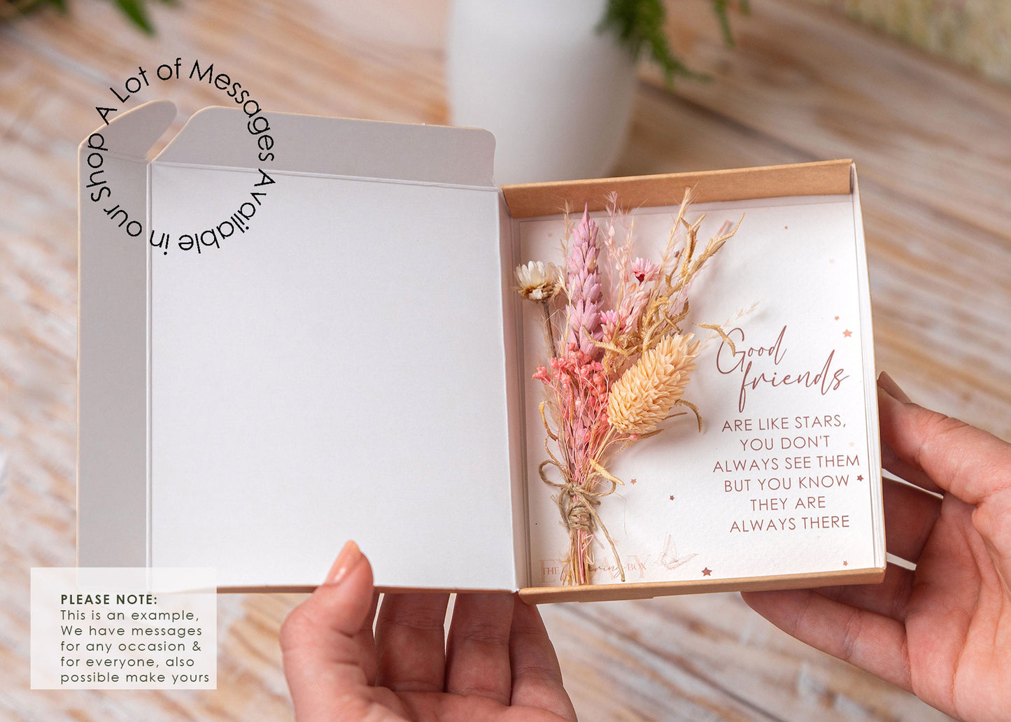 Happy First Mother’s Day Together Dried Flower Card, product photo 9