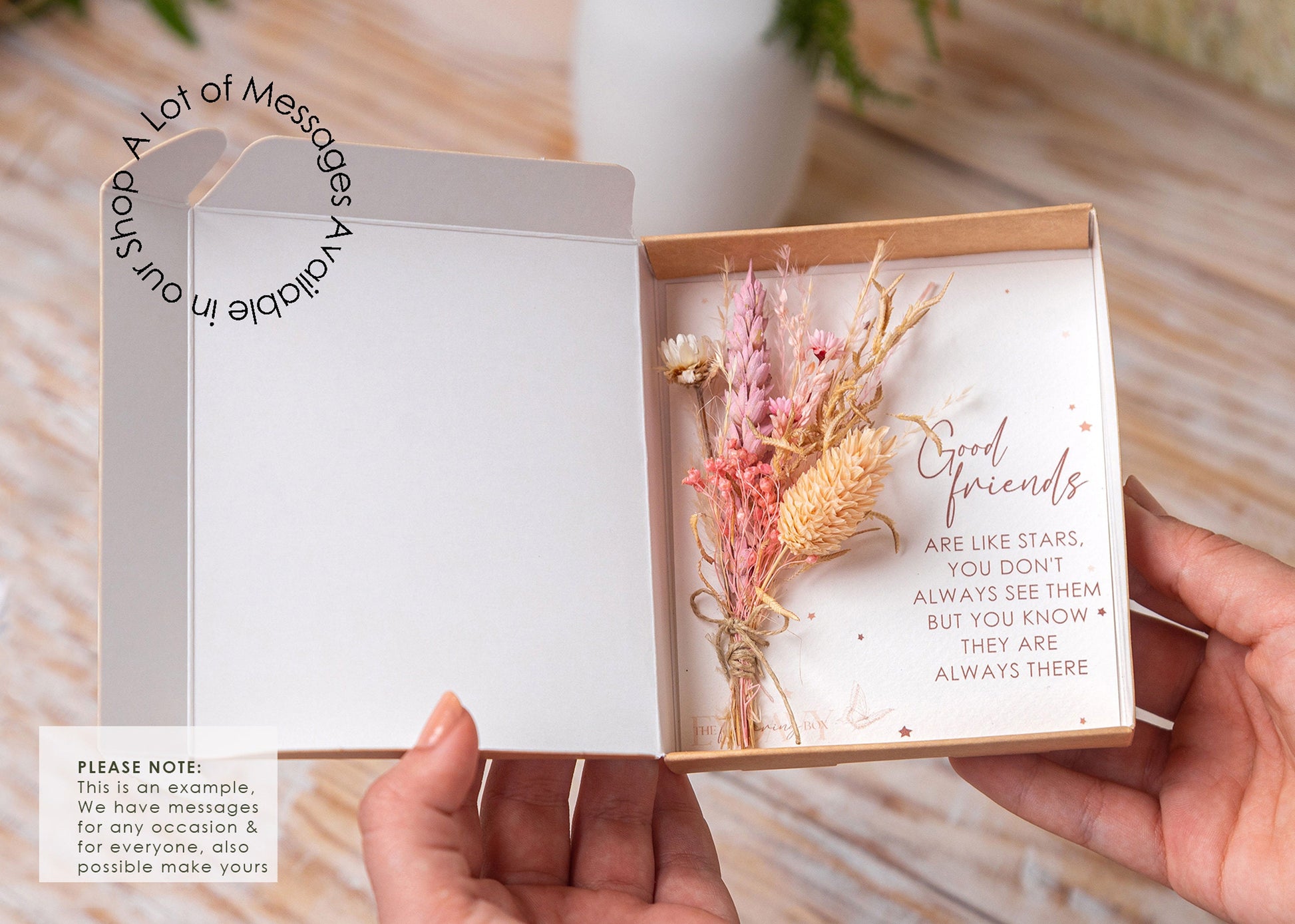 Happy First Mother’s Day Together Dried Flower Card, product photo 9