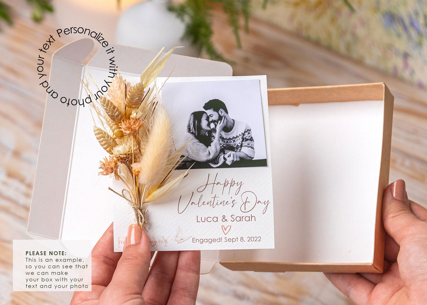Happy First Mother’s Day Together Dried Flower Card, product photo 10