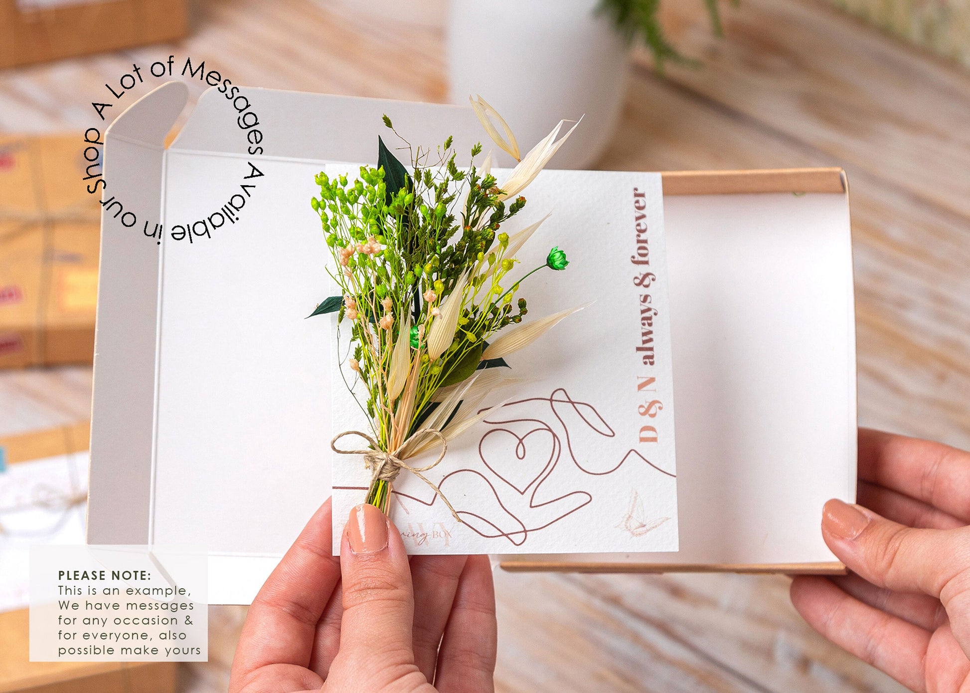 Will You Be Our Page Boy Dried Flower Card, product photo 9
