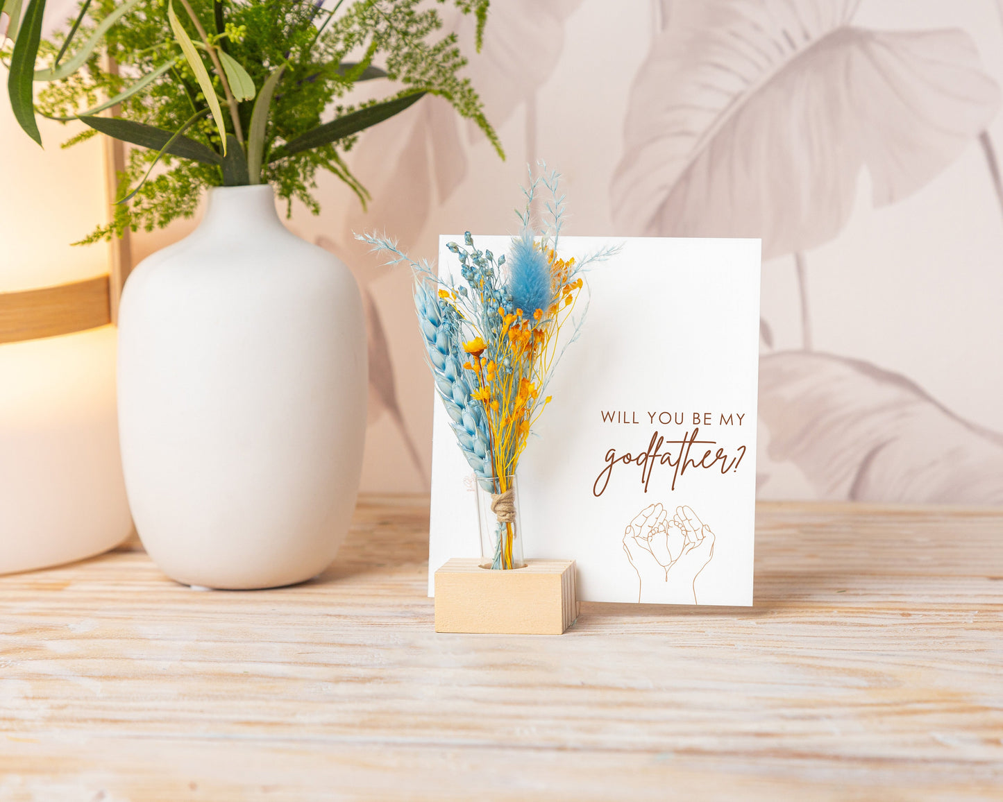 Thank You for Being My Bridesmaid Dried Flower Card, product photo 3