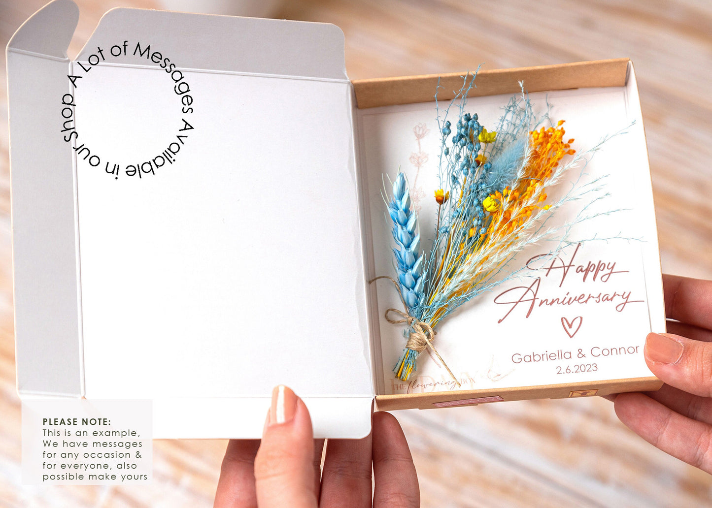 Will You Marry Me Dried Flower Proposal Card, product photo 10