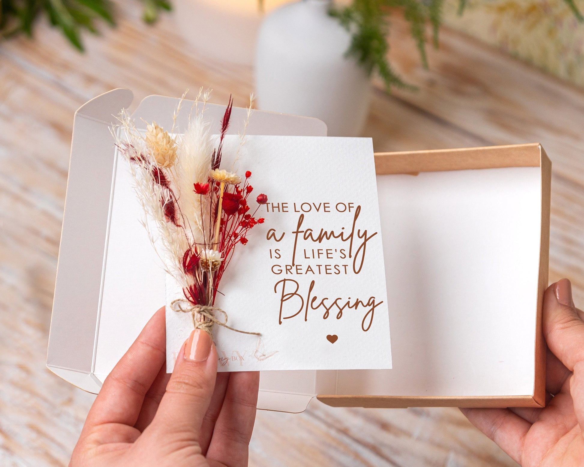 The Love of a Family Is Life’s Greatest Blessing Card, product photo 2
