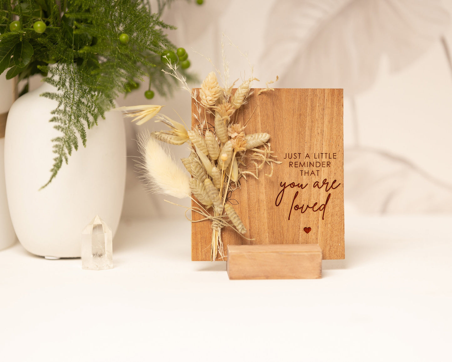 Just a Little Reminder You Are Loved Dried Flower Card, product photo 4