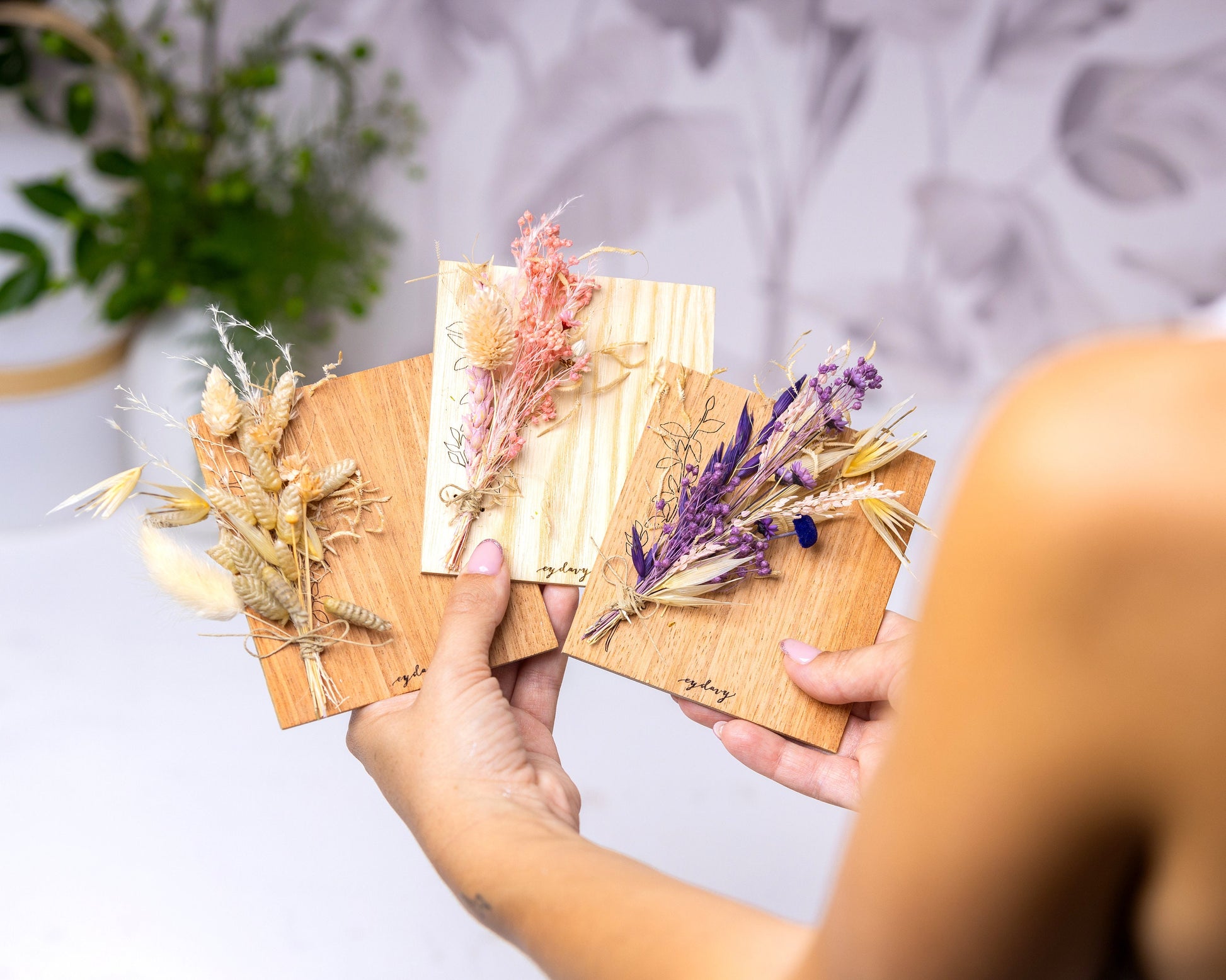 Will You Be My Godfather Dried Flower Card, product photo 10