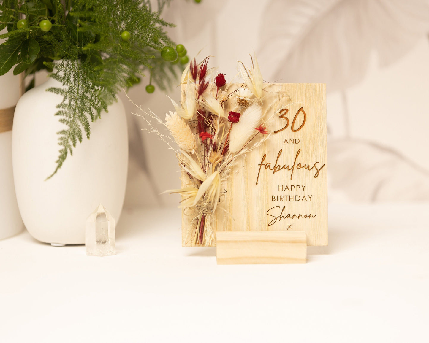 Milestone Birthday Dried Flower Card, product photo 4