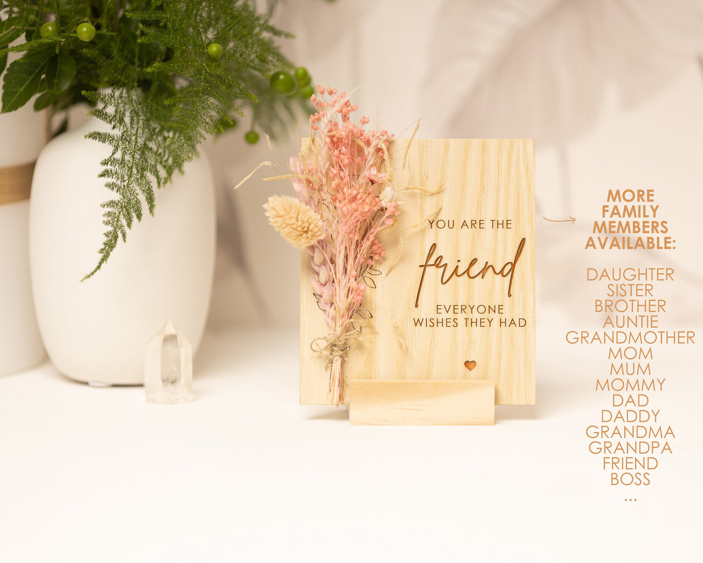 Friend Everyone Wishes They Had Dried Flower Card, product photo 3