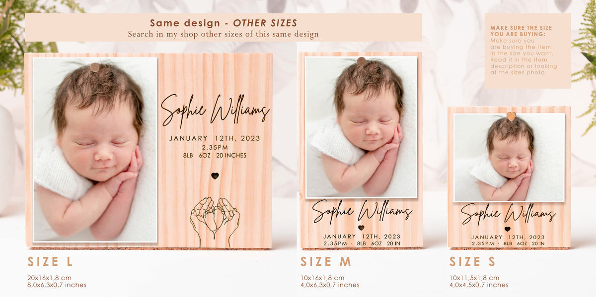 Personalized New Baby Photo Frame