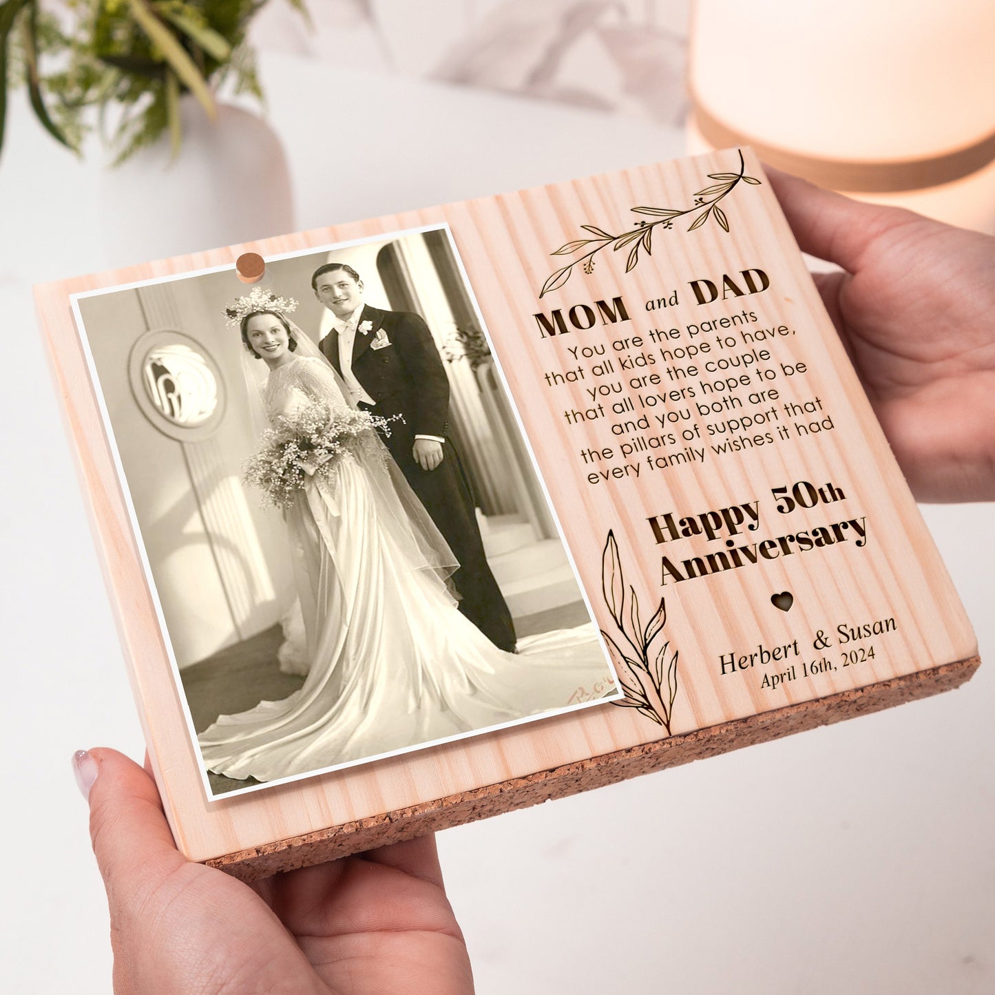 50th Anniversary Photo Frame