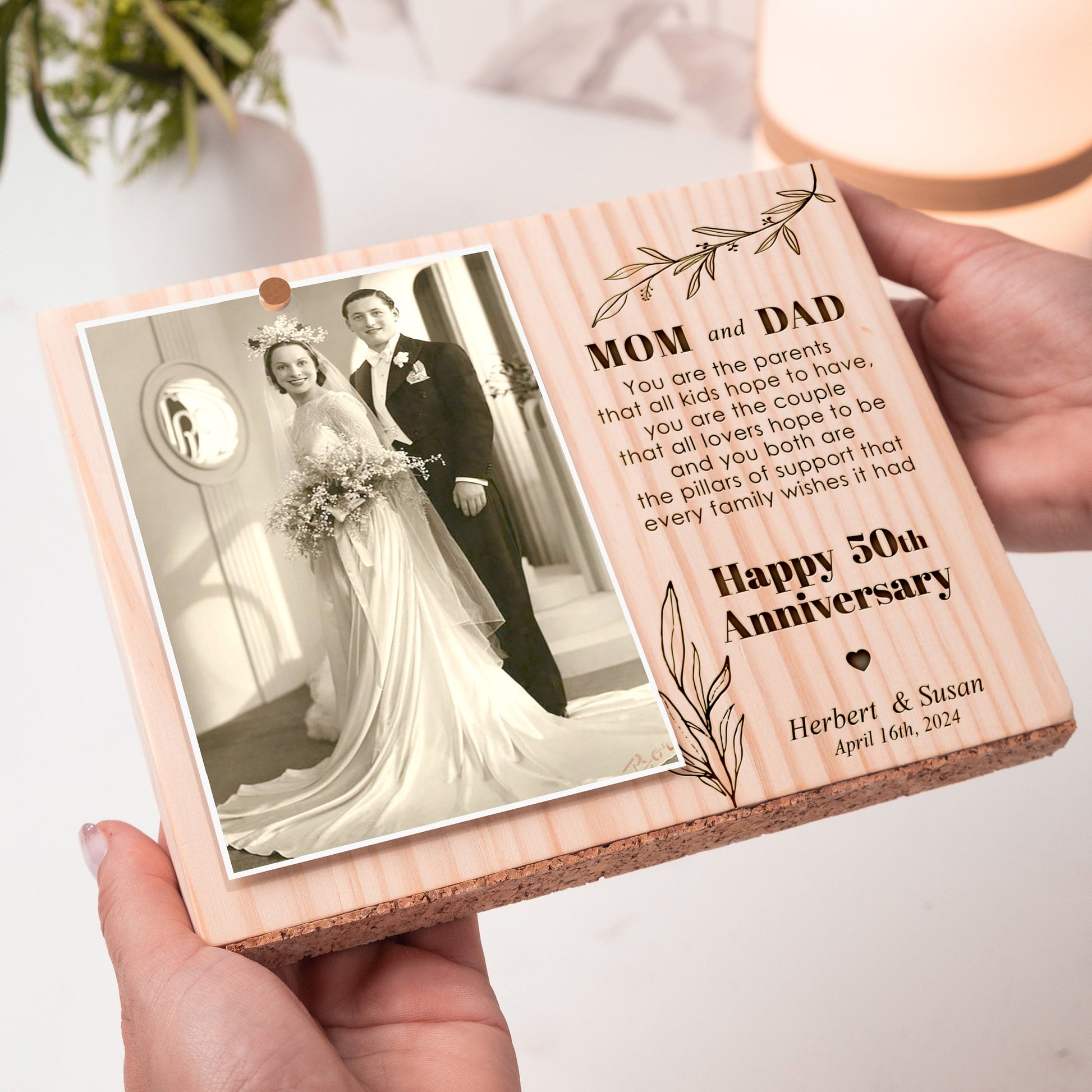 50th Anniversary Photo Frame