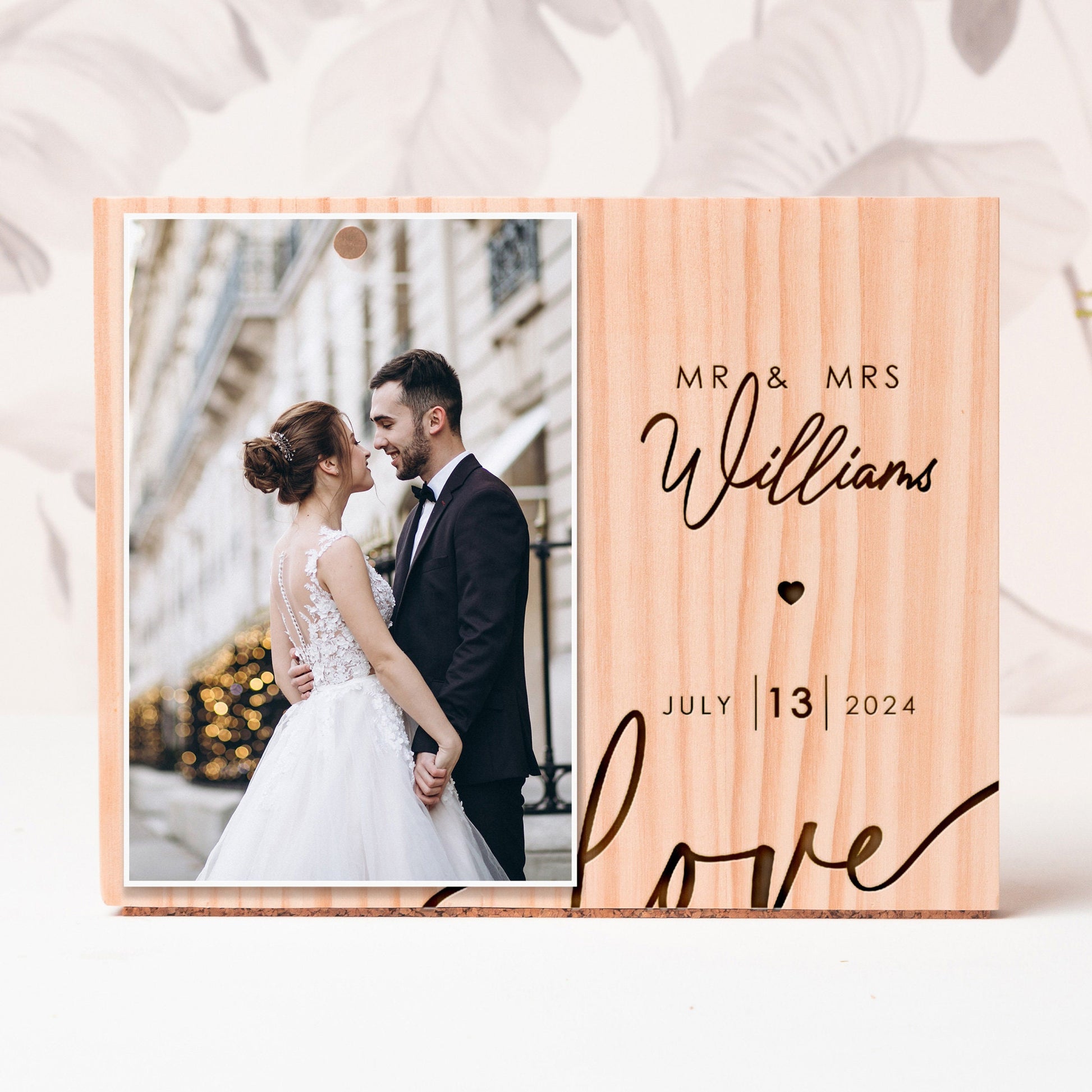 Personalized Wedding Couple Photo Frame