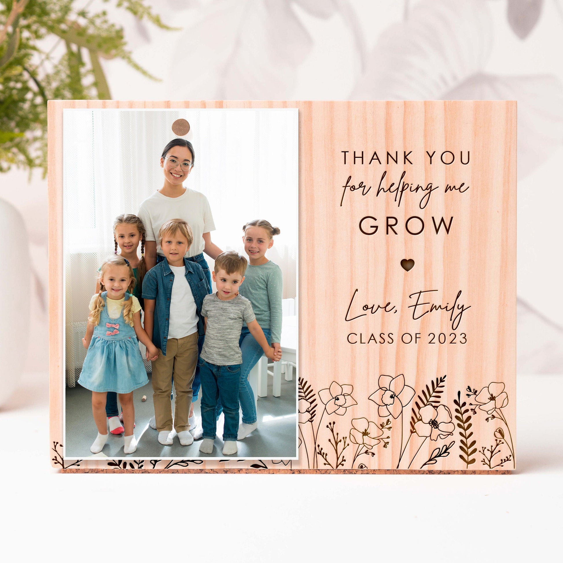 Personalized Teacher Appreciation Photo Frame
