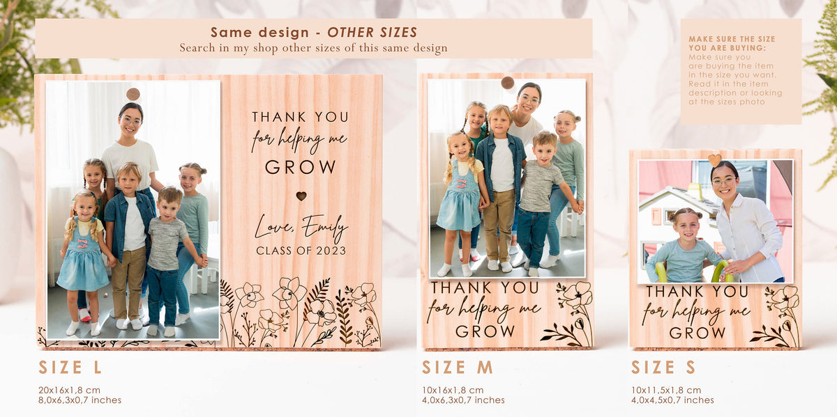 Personalized Teacher Appreciation Photo Frame