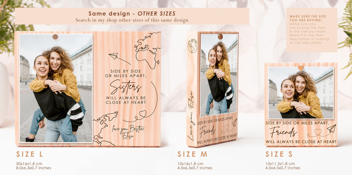 Personalized Long Distance Photo Frame