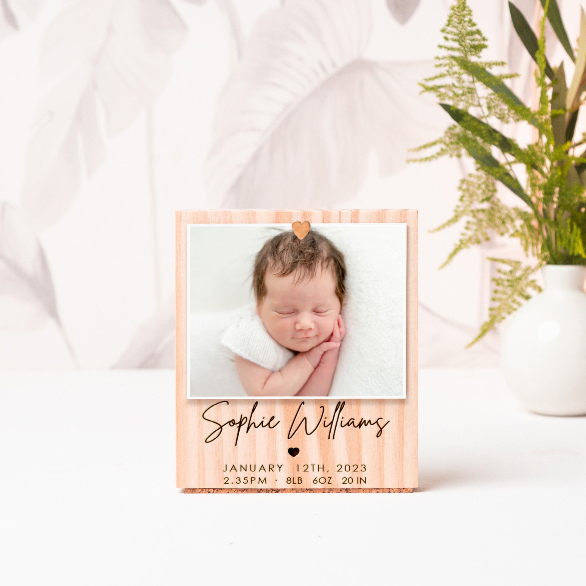 Personalized New Baby Photo Frame