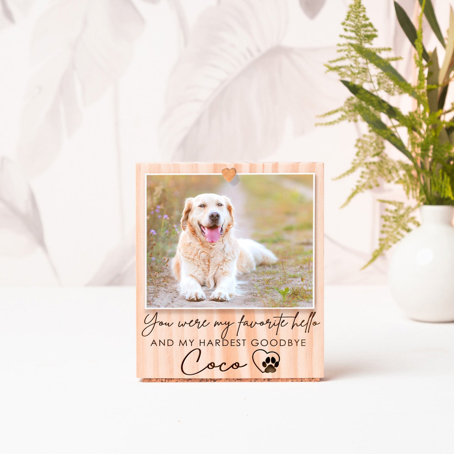 Hardest Goodbye Pet Memorial Photo Frame