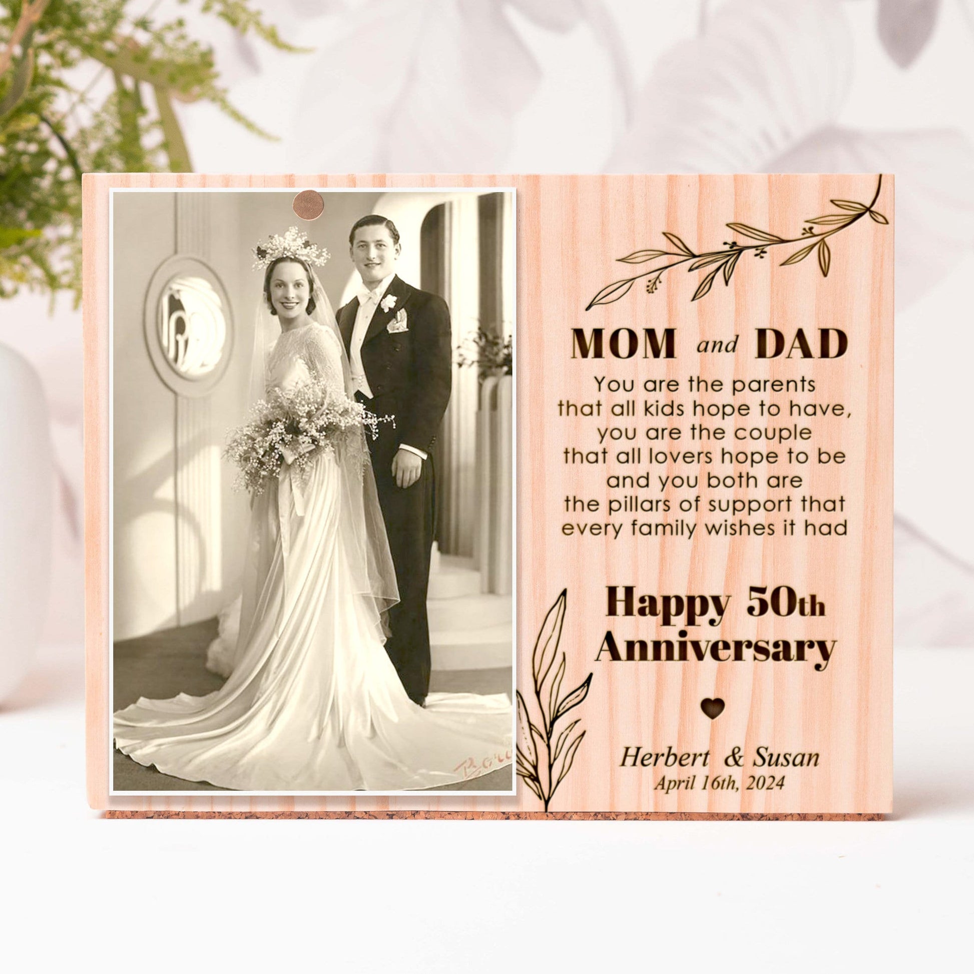 50th Anniversary Photo Frame