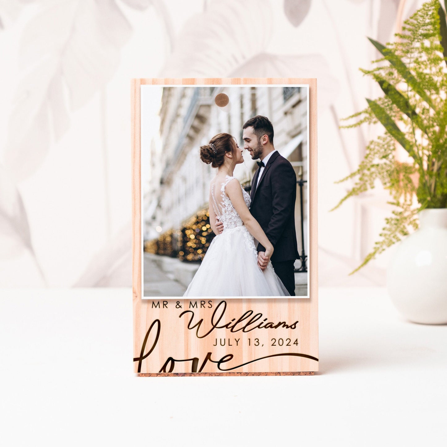 Personalized Wedding Couple Photo Frame