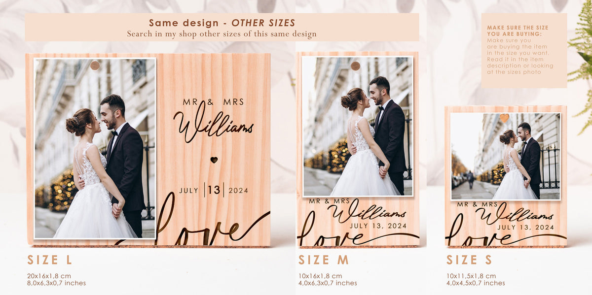 Personalized Wedding Couple Photo Frame