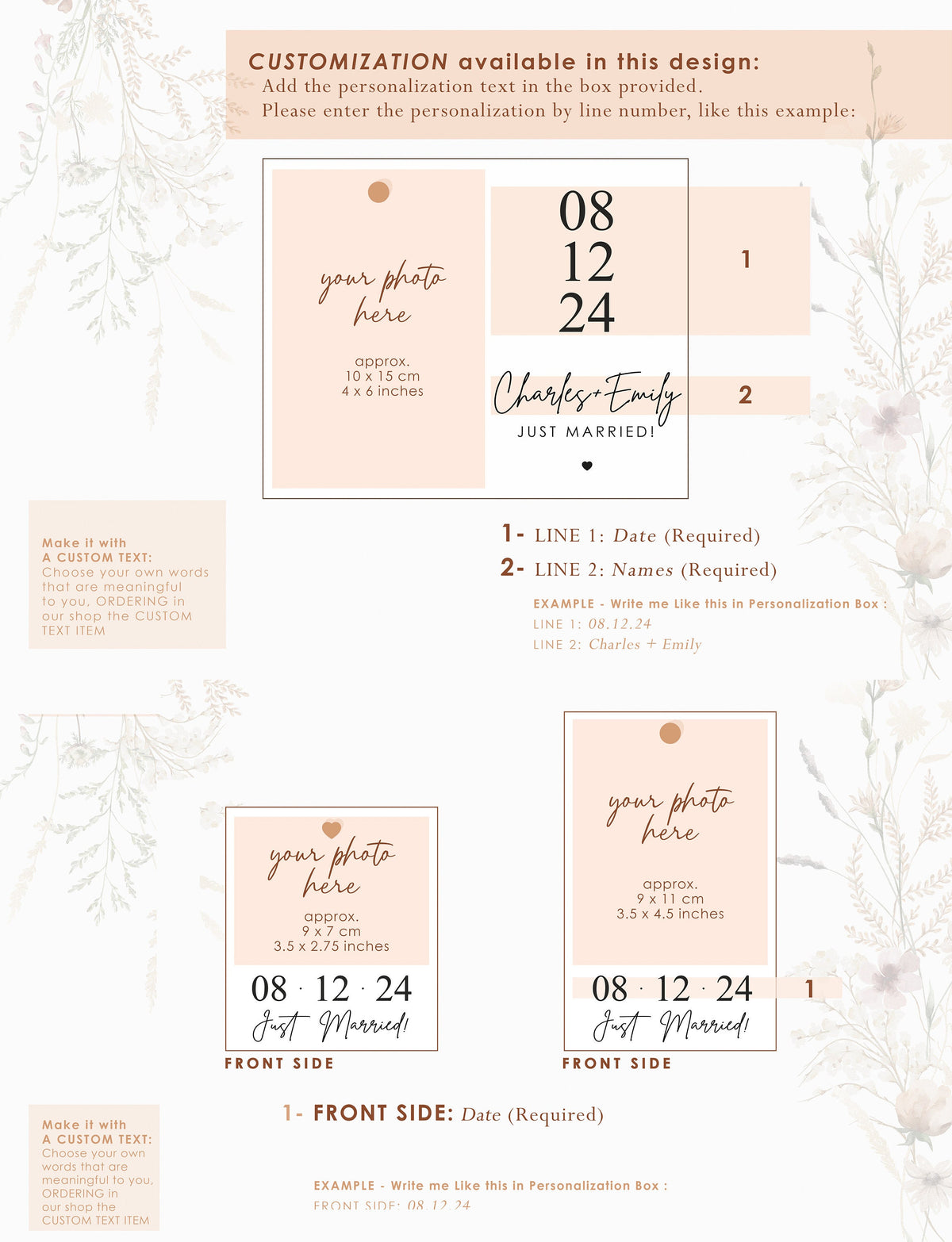 Personalized Engagement Photo Frame