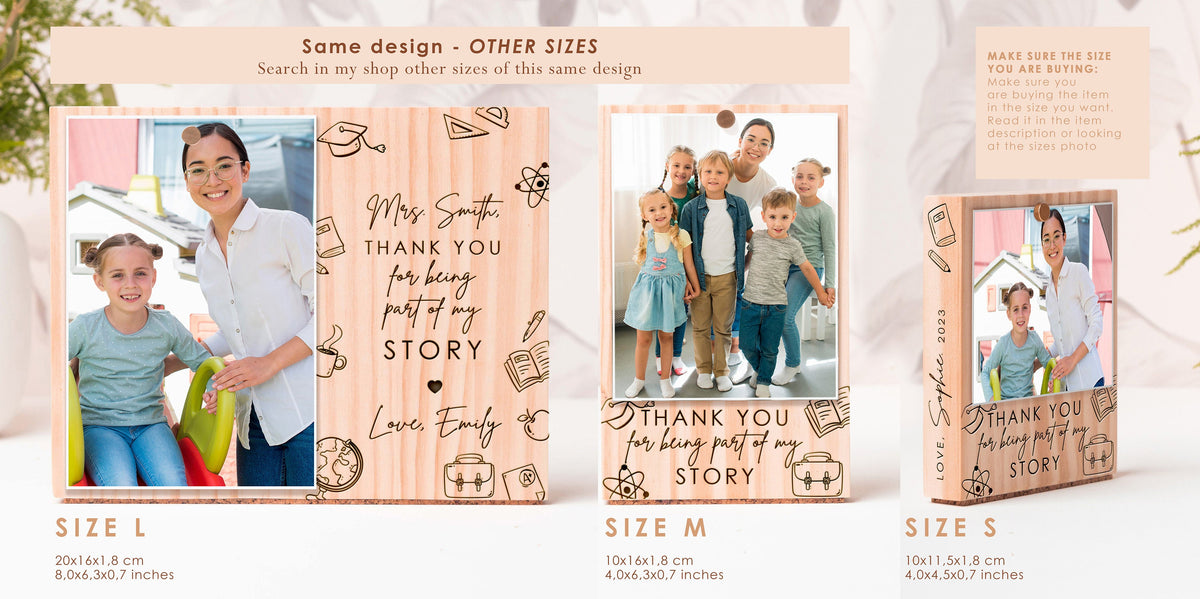 Personalized Teacher Photo Frame