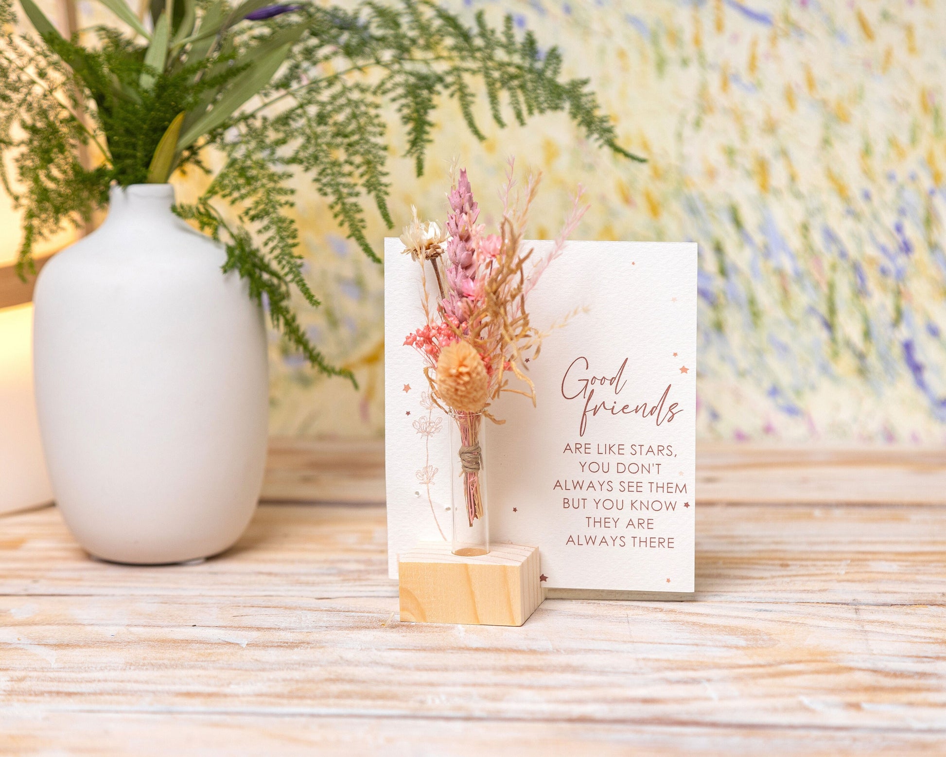 Will You Be My Flower Girl Dried Flower Card, product photo 9