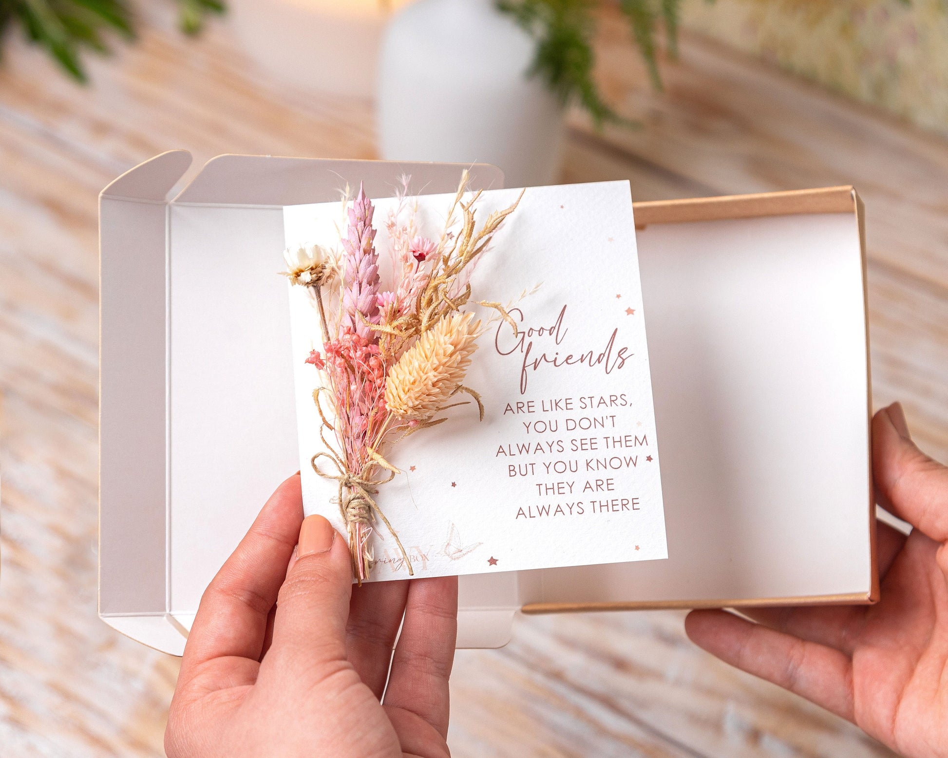 I Can’t Say I Do Without You Sister Dried Flower Card, product photo 9