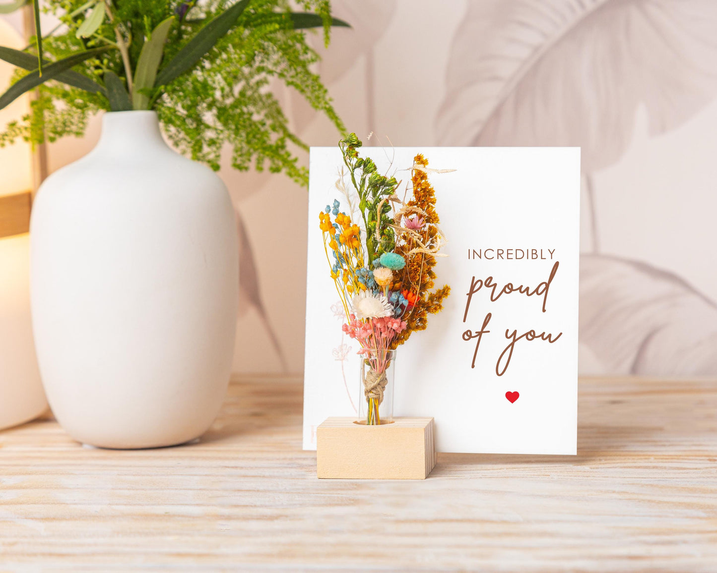 Incredibly Proud of You Dried Flower Card, product photo 2
