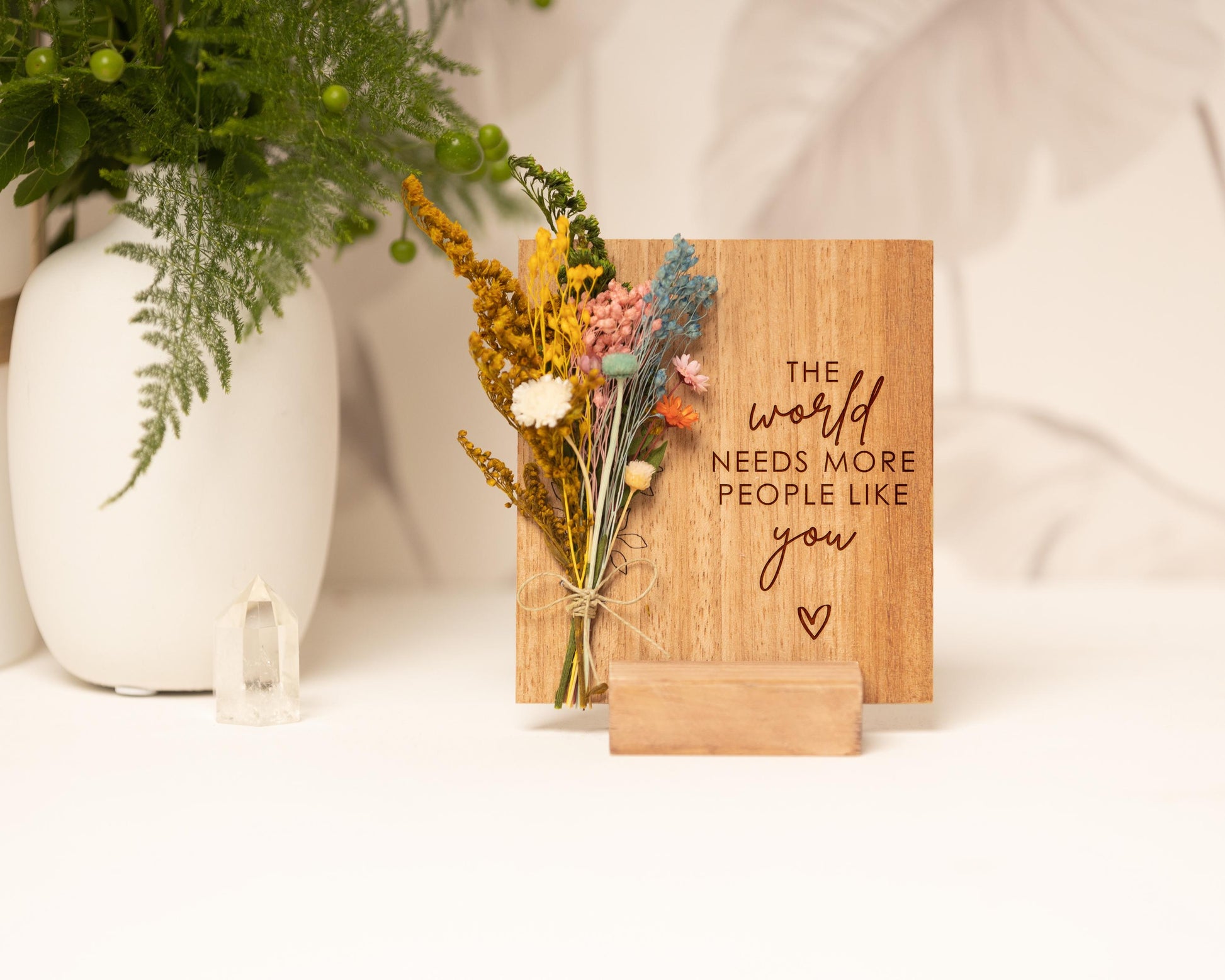 The World Needs More People Like You Dried Flower Card, product photo 10