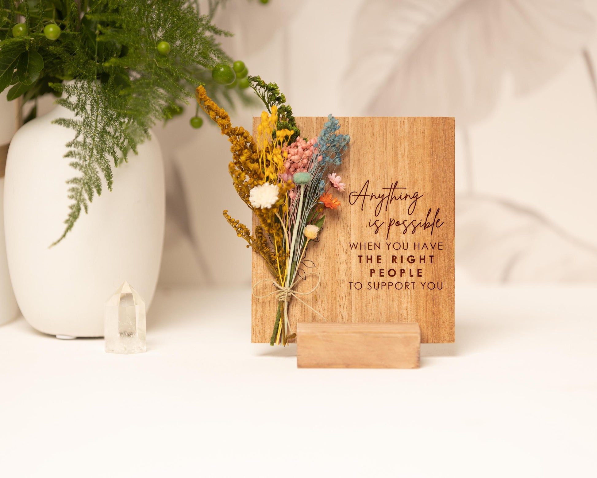 Anything Is Possible Dried Flower Card, product photo 10