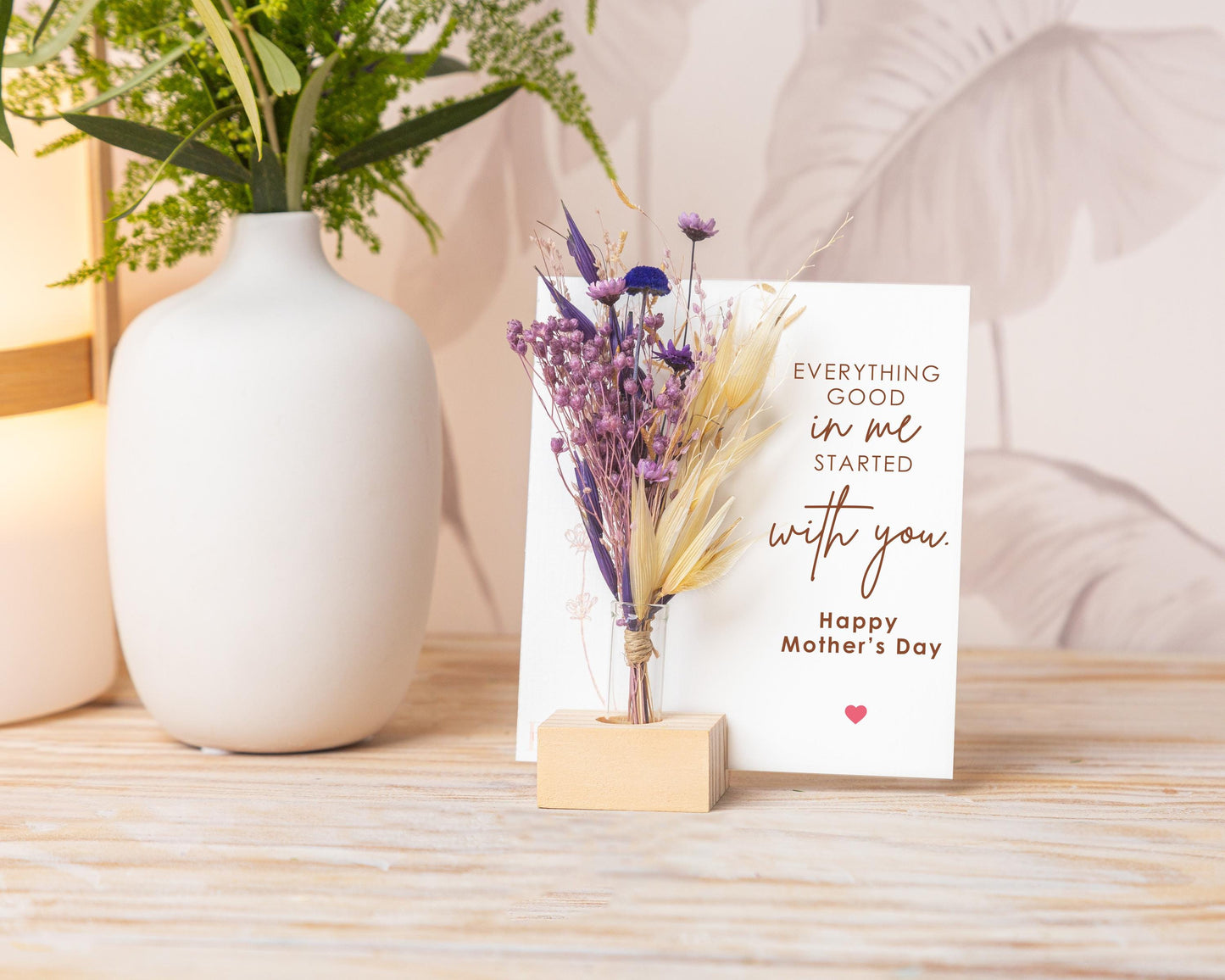 Personalized Mother’s Day Keepsake with Dried Flowers, product photo 2