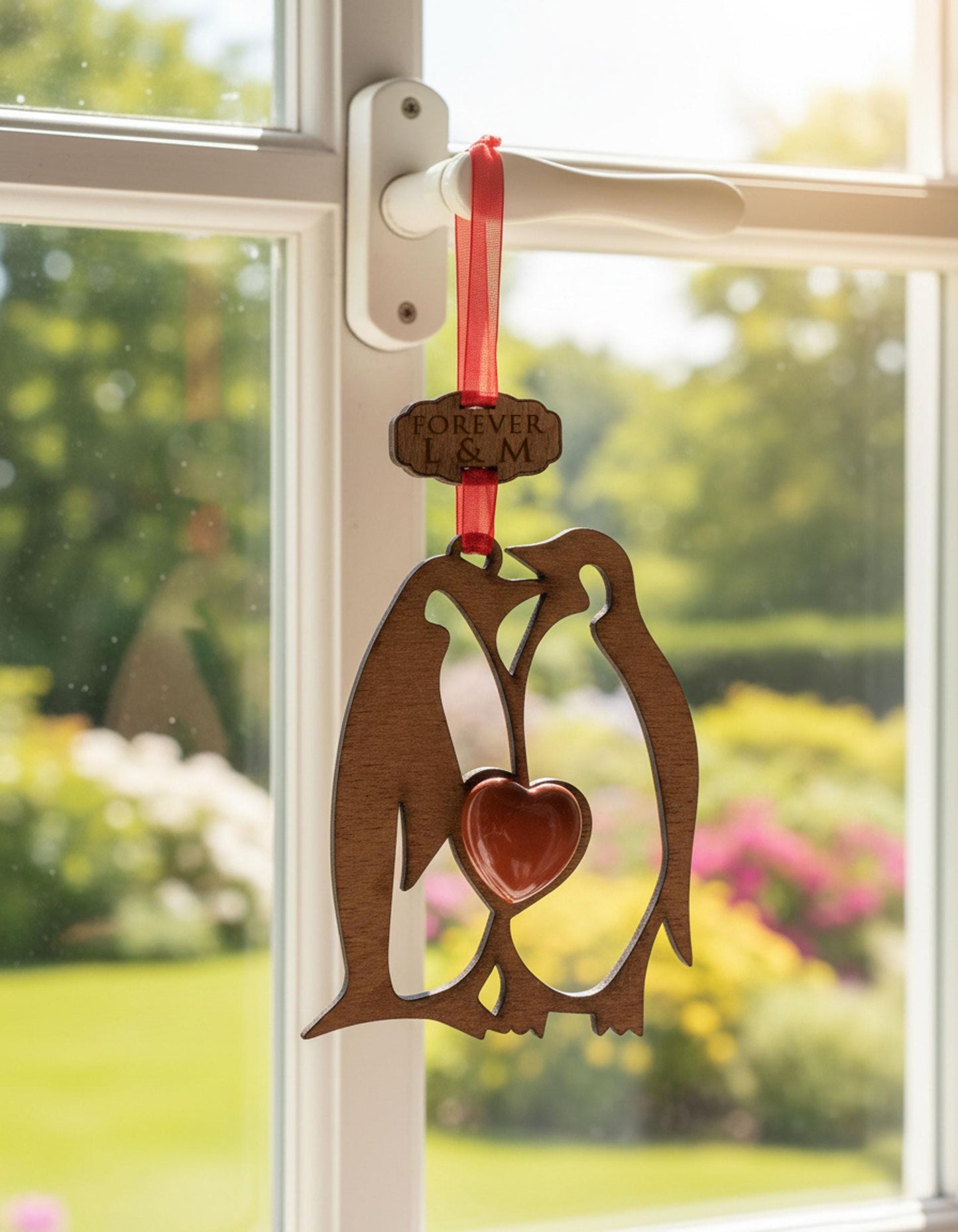 Penguin Keepsake Wooden Story Card With Crystal: product image 3