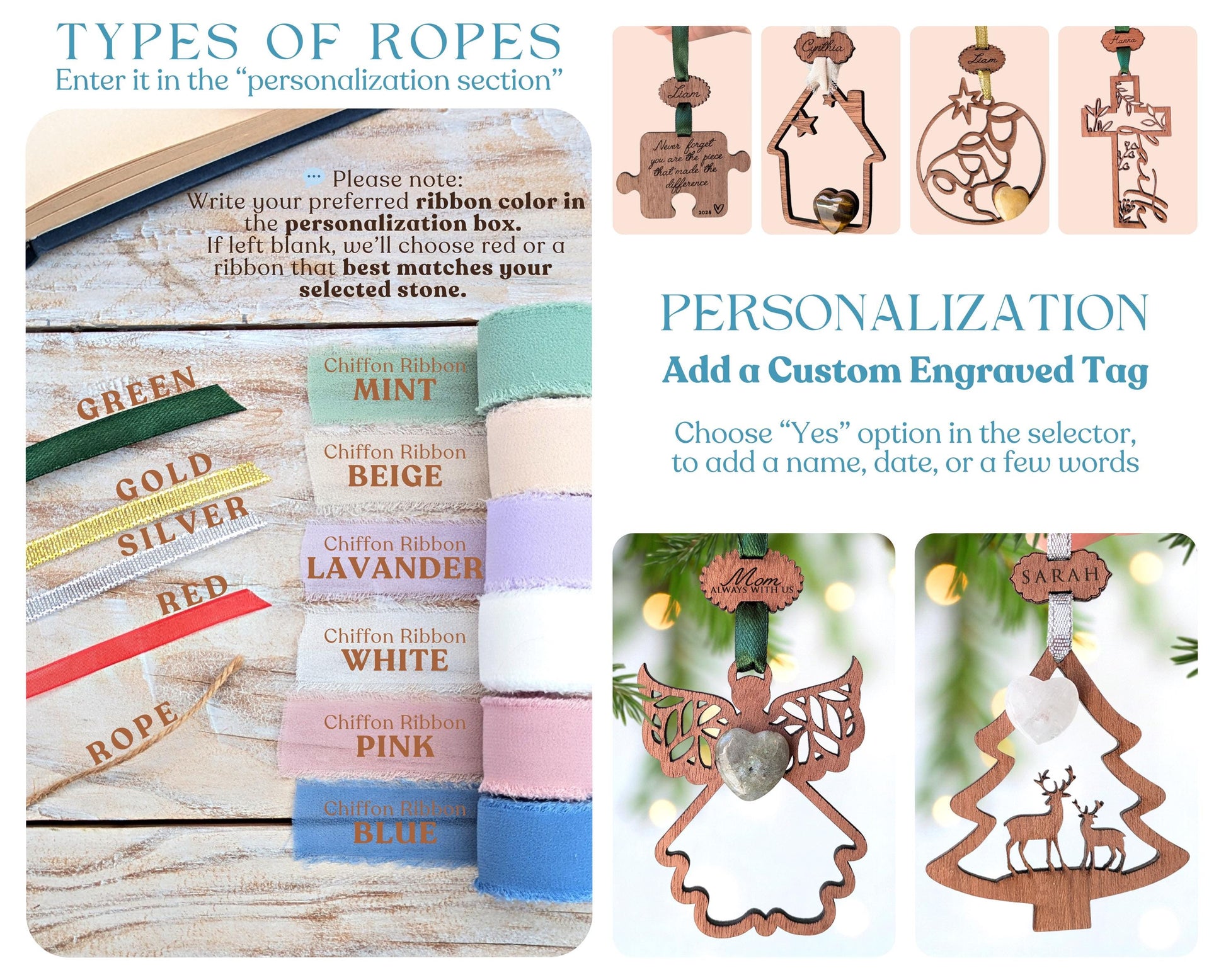 Personalized Christmas Tree Wooden Story Card: product image 7