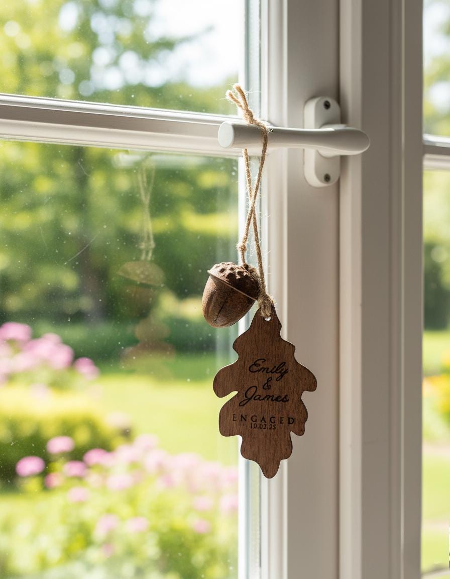 Lucky Acorn Personalized Wooden Story Card: product image 9