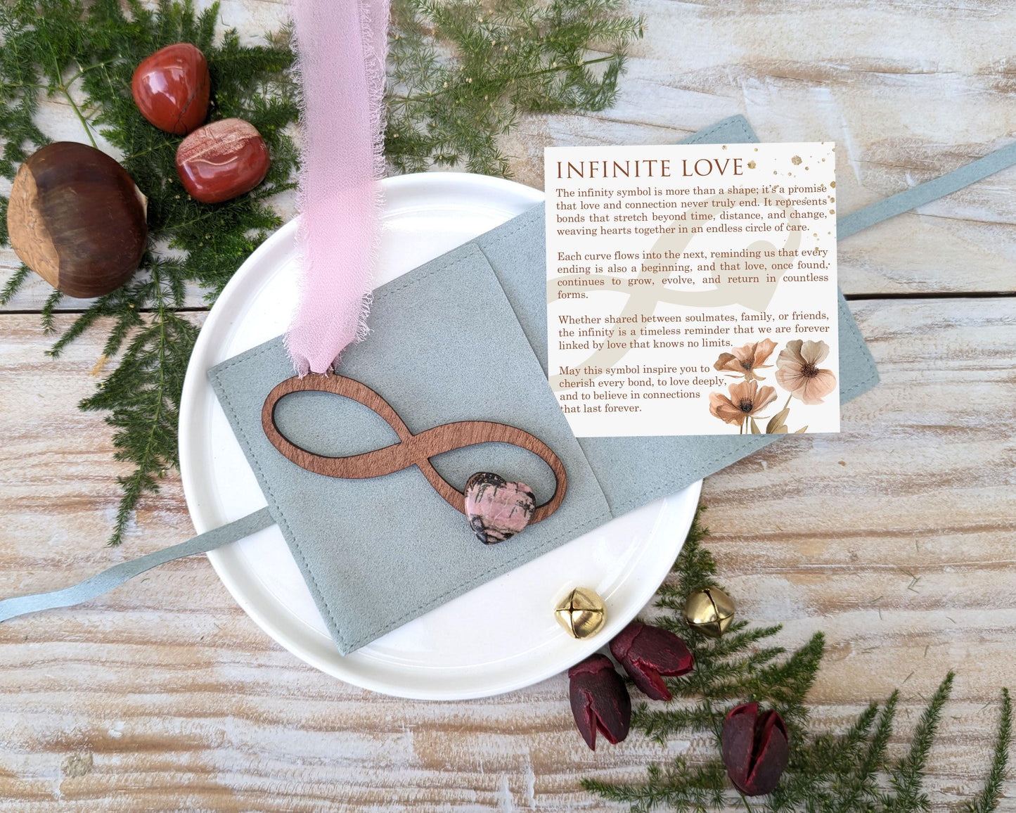 Infinity Wooden Story Card With Crystal: product image 4