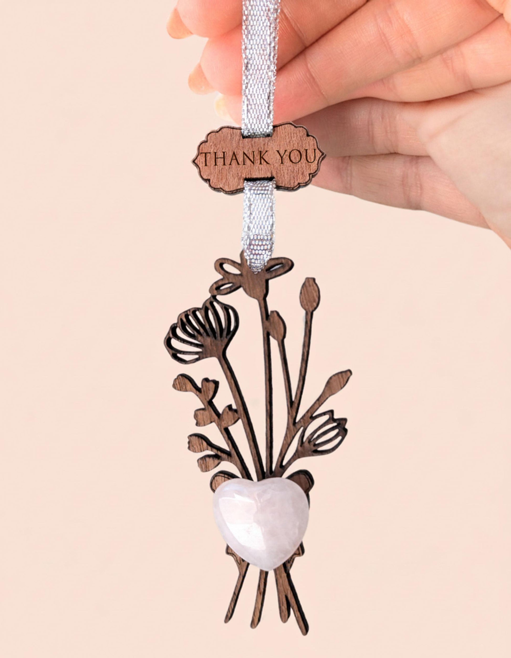 Flower Bouquet Wooden Story Card With Crystal - product image 4