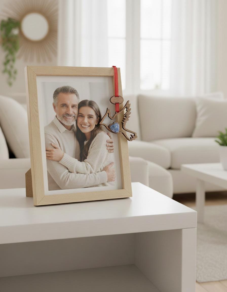 Cardinal Memorial Wooden Story Card With Crystal: product image 9