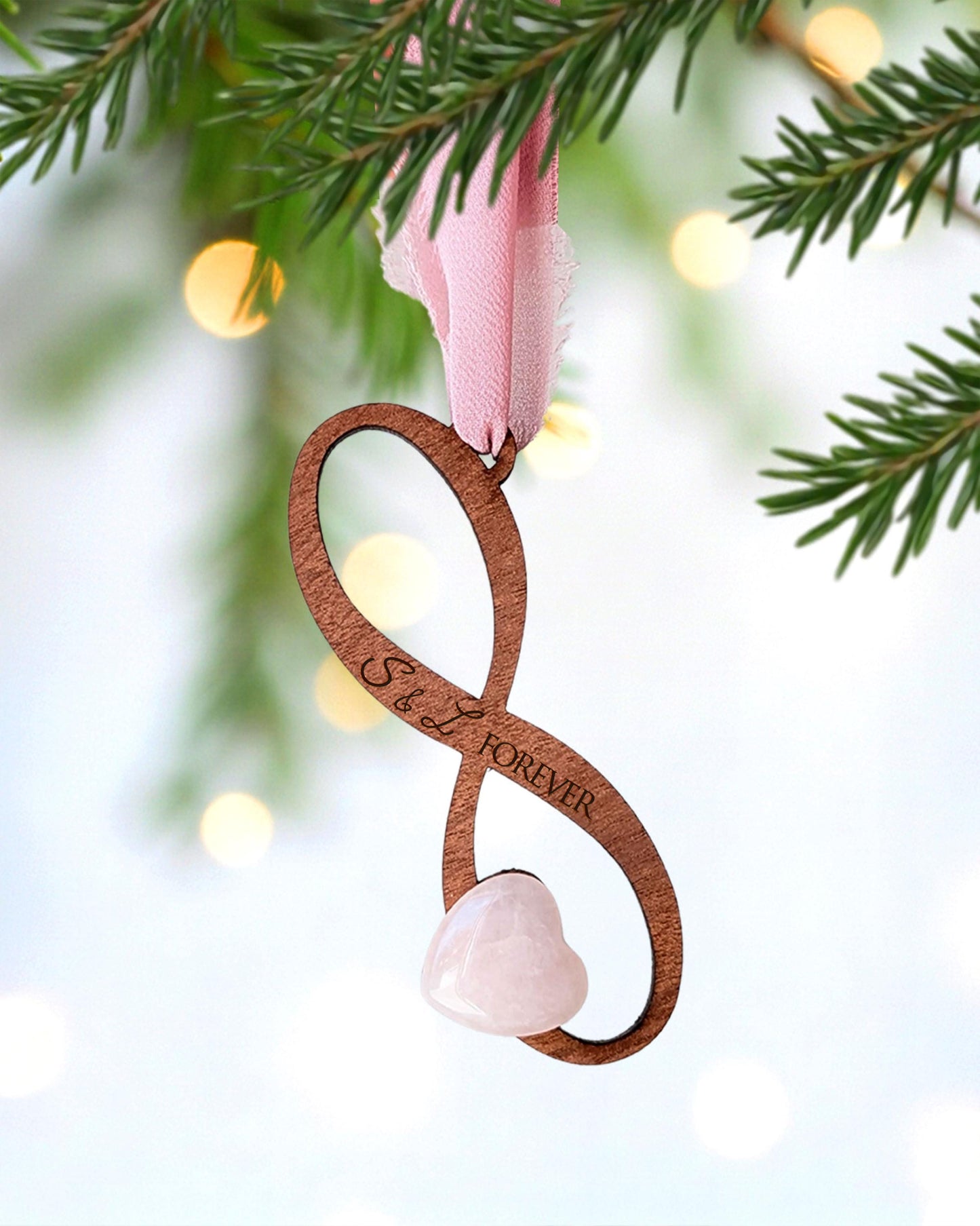 Infinity Wooden Story Card With Crystal: product image 3