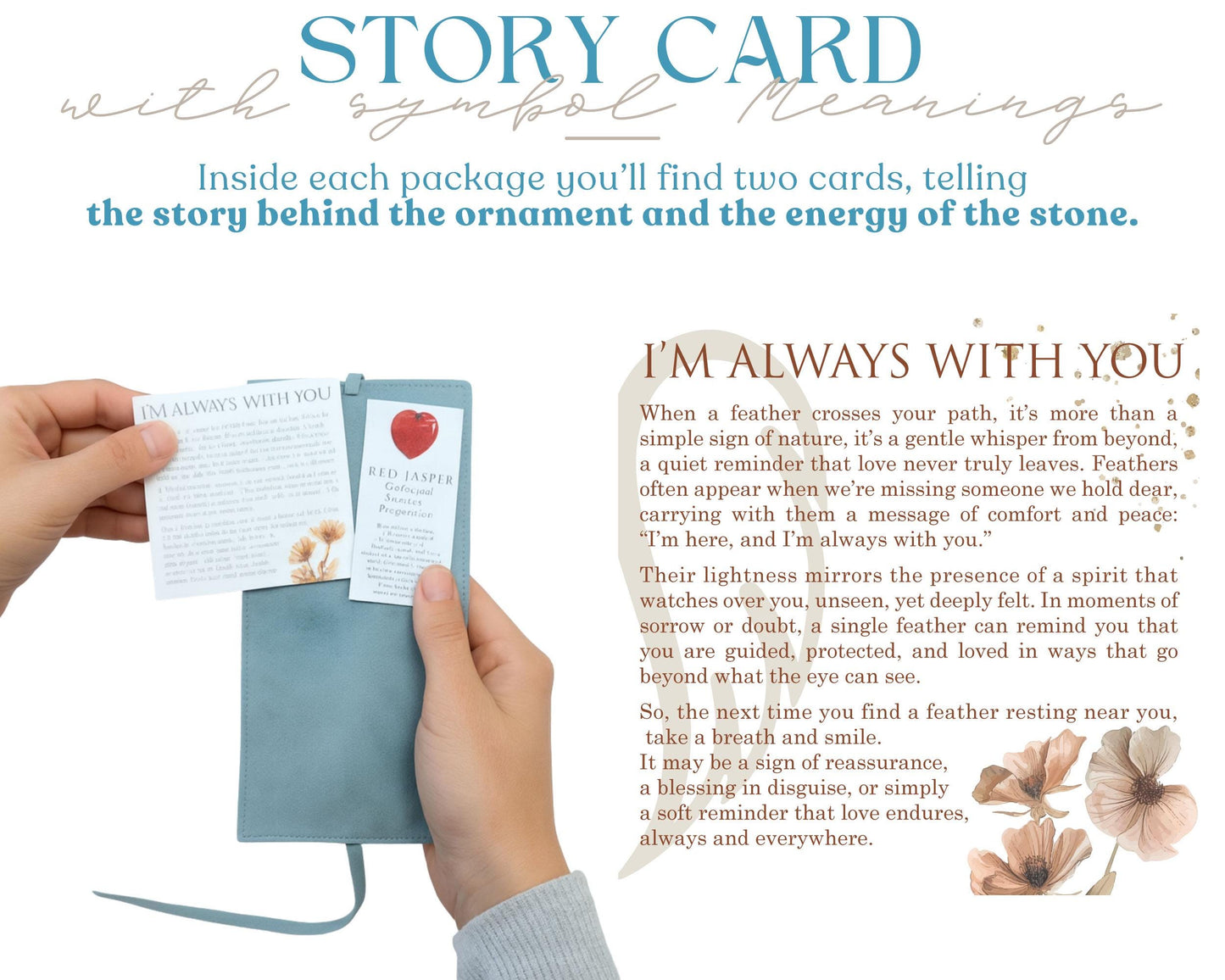 Angel Wing Memorial Wooden Story Card: product image 6