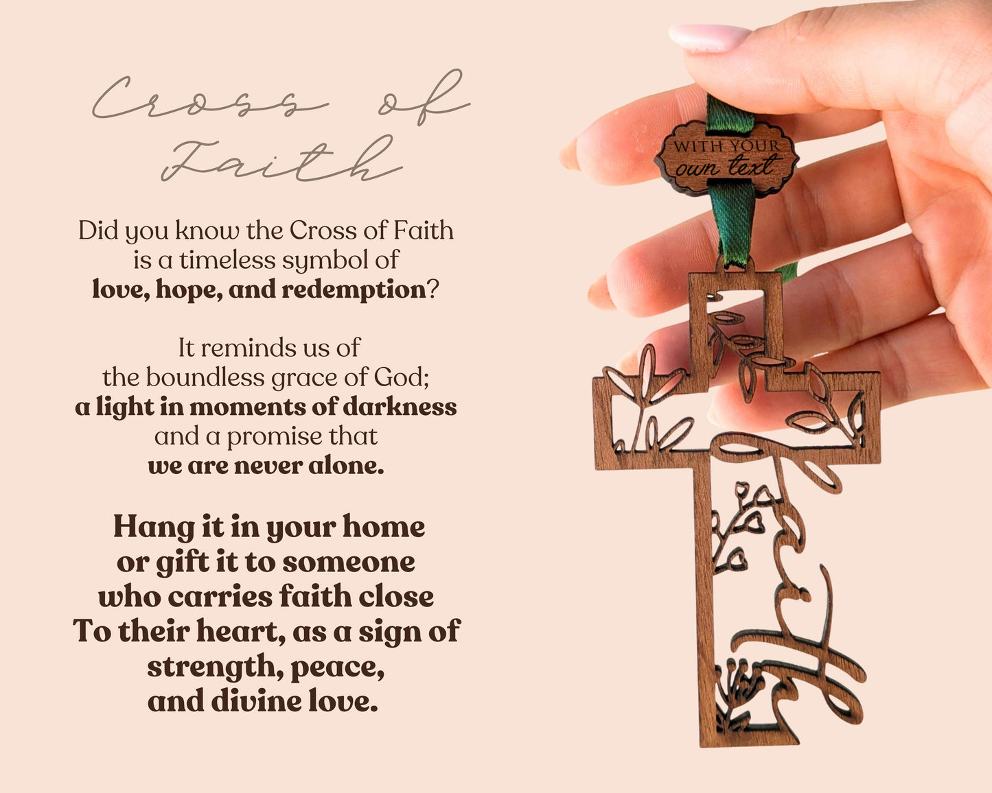 Faith Cross Wooden Story Card: product image 4