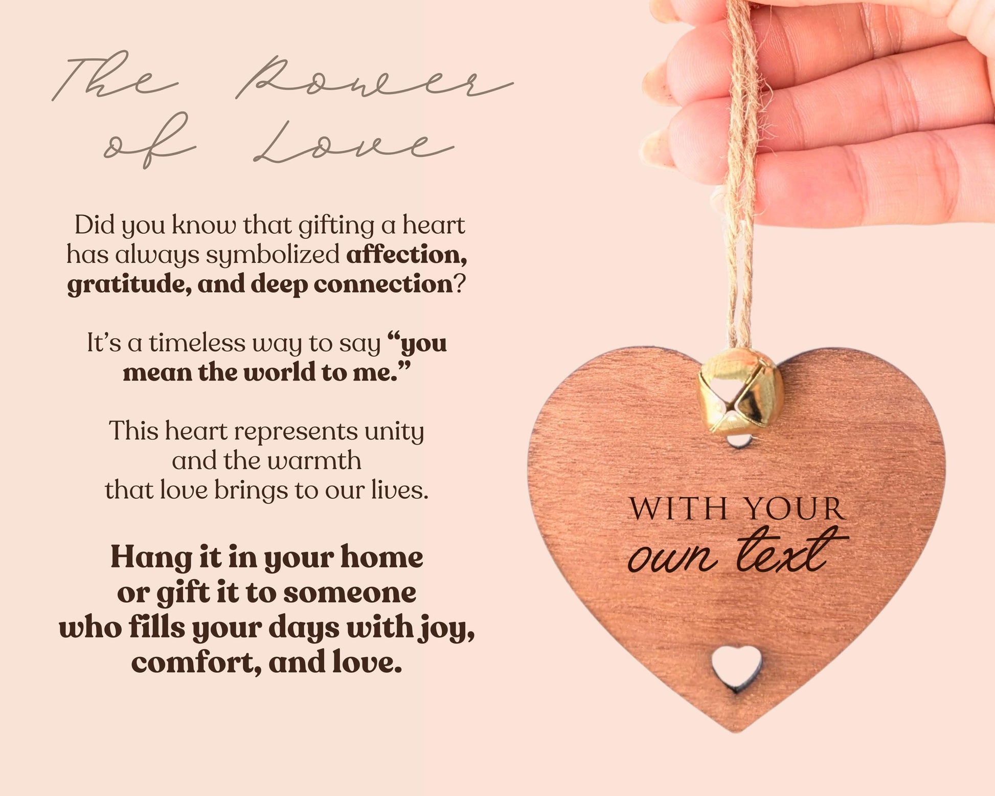 Personalized Heart Wooden Story Card: product image 4