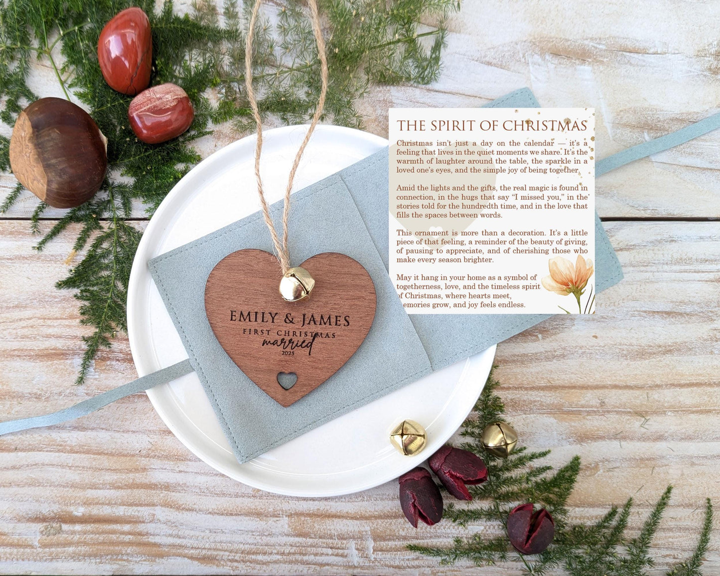 Personalized Heart Wooden Story Card: product image 2