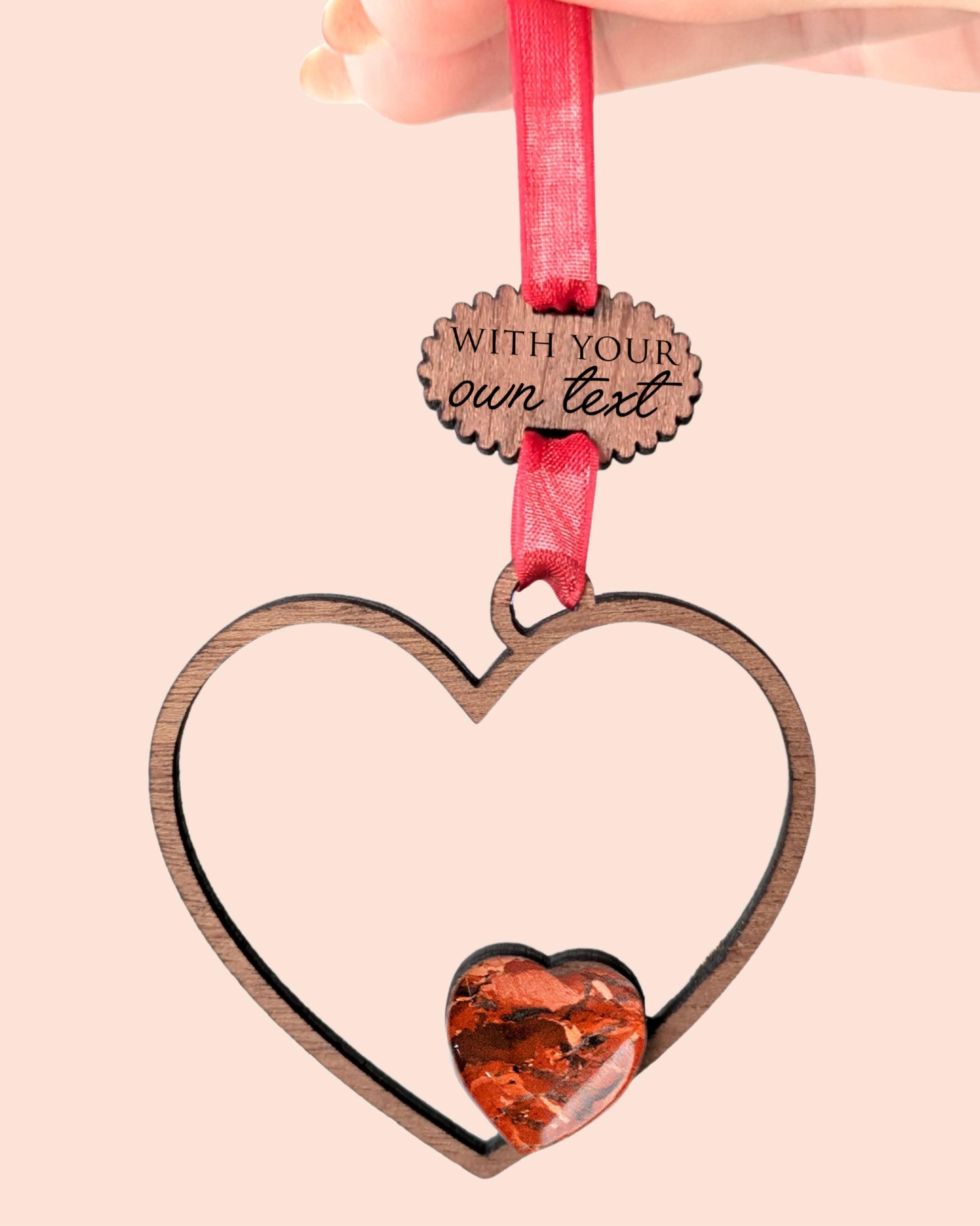 Heart Wooden Story Card With Crystal: product image 9