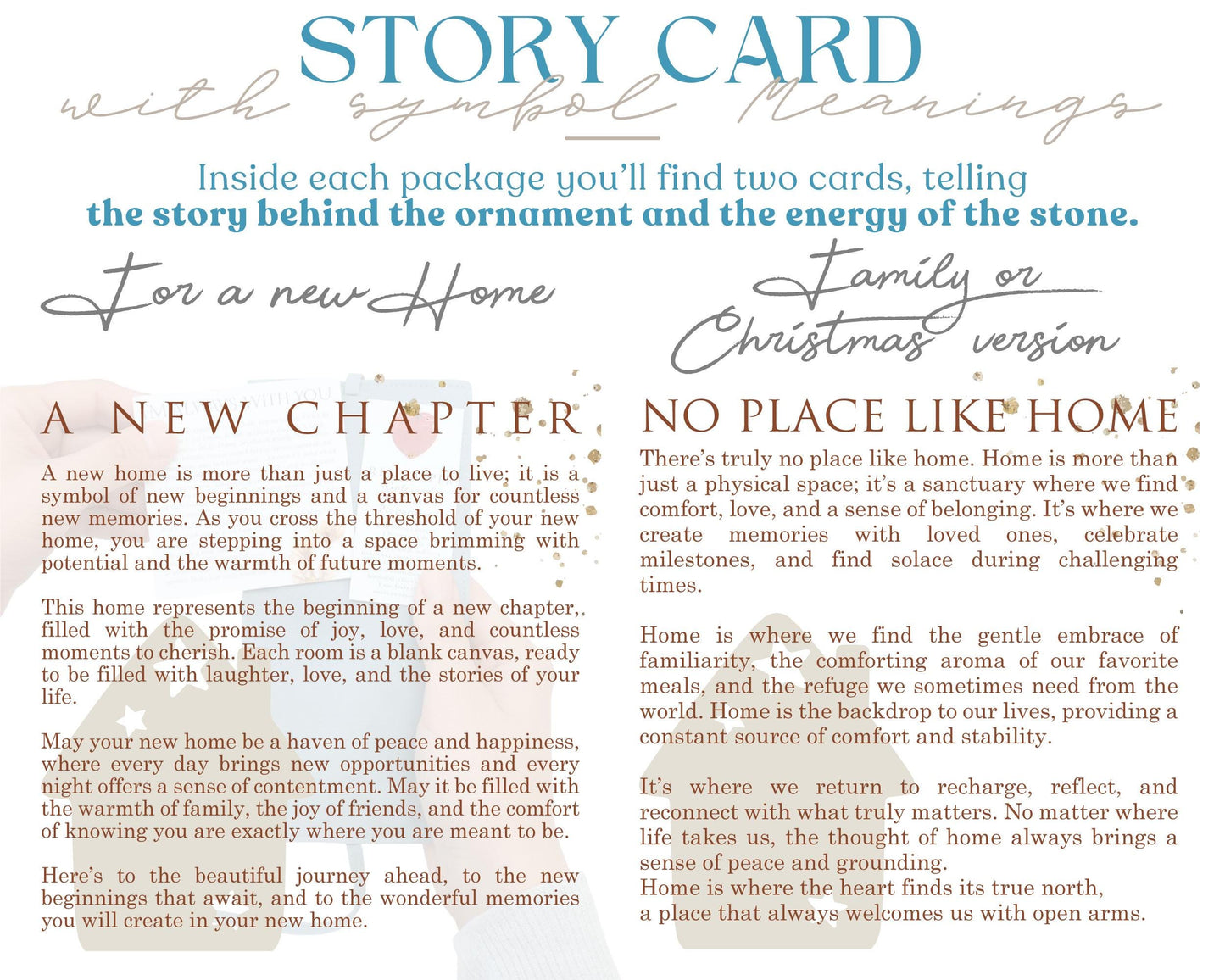 New Home Wooden Story Card With Crystal: product image 6