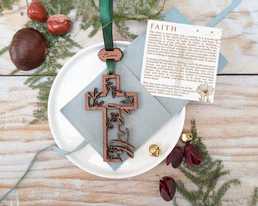 Faith Cross Wooden Story Card: product image 2