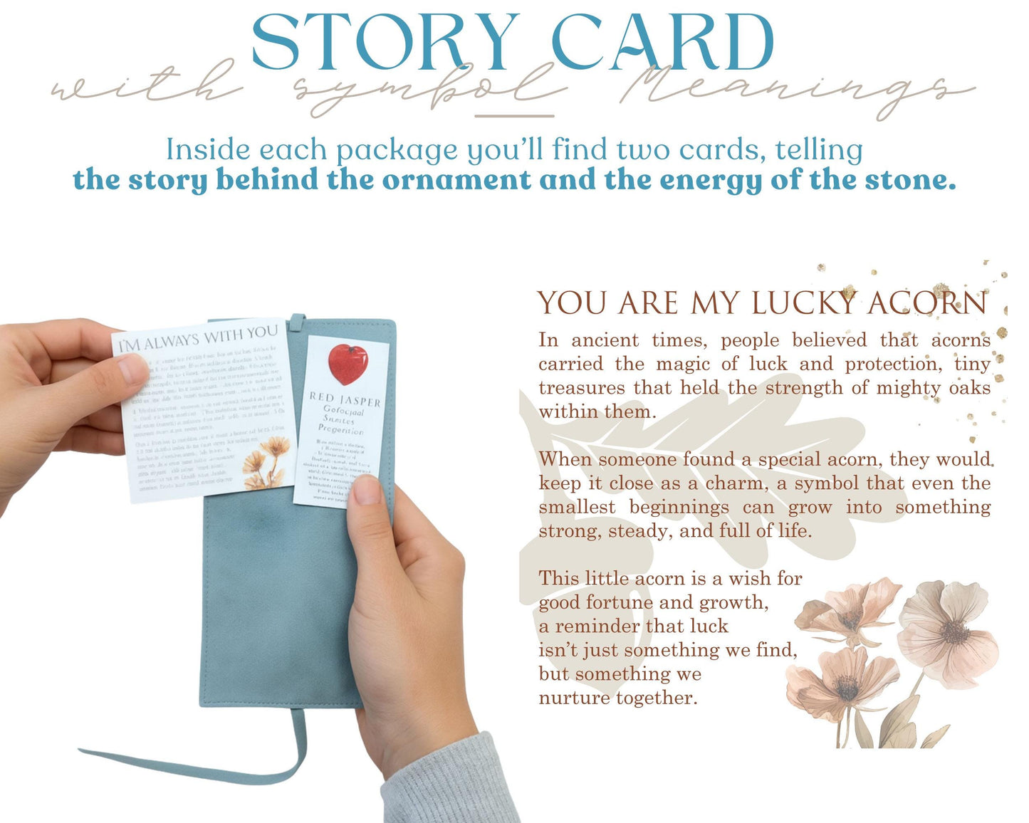 Lucky Acorn Personalized Wooden Story Card: product image 7